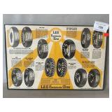 Framed Vintage Leeï¿½s Of Conshohocken Tires Advert