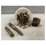 Lot Of Assorted Ammo & Empty Brass Shells