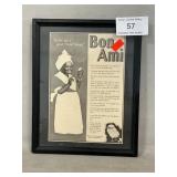 Framed Vintage Bon Ami Advertisement