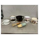 Antique Shaving Mugs & Brushes