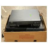 Box Lot With JVC VCR, GPX Dual Cassette/Radio