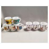Tray Of (8) Collector Mugs
