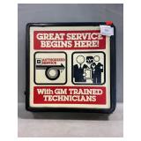 Plastic GM Service Sign, 16ï¿½ x 16ï¿½