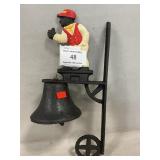 Cast Iron Black Americana Bell Bracket