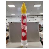 (1) "Noel" Candle Blow Mold (39" Tall)