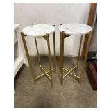 Pair of Marble Top Tables