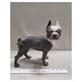 (1) Vintage Hubley Cast Iron Boston Terrier Dog