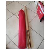 (1) Lawn Bag Chair & (7) Wooden Yardsticks