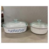(2) Corning Casserole Dishes