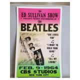 (4) Concert Cardboard Posters (Beatles, Rolling