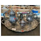 Reed & Barton Silverplate Tea Service (Used In