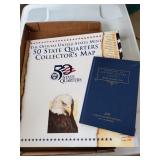 (1) Coin Book & Collector Quarter Map