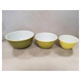 (3) Vintage Pyrex Bowls (5.5", 7" & 8.5"