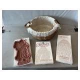 (1) Longaberger Basket, (3) Pottery Christmas