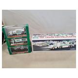 (1) 2006 Hess Truck & (3) Miniature Hess Trucks