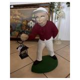 Painted Concrete Solar Light Jockey