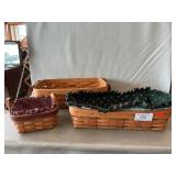 (3) Longaberger Baskets