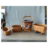 (4) Longaberger Baskets
