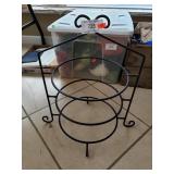 (1) Three-Tier Wrought Iron 9" Pie Plate Holder
