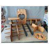 Longaberger Stands, Lids, Sled Runners & Asst.