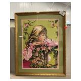 Framed Needlepoint Tapestry (25 x 20, Frame