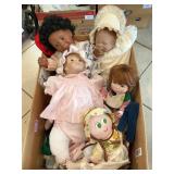 Box Full Of Assorted Dolls