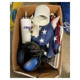 Box Lot With Headphones, 7 x 50 Binoculars, New