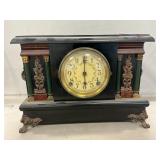Antique Sessions Mantel Clock With Key