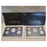 (2) 1998 U.S. Mint Silver Proof Sets