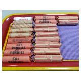 (20) Rolls Of U.S. Pennies (Unsearched)