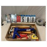 Self-Adhesive Numbers, Bits, Caulk Gun, Assorted