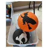Storage ToteWith (3) Halloween Paper Lanterns