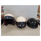 (3) Assorted Motorcycle Helmets (Sizes M, L & XL)