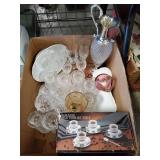 Box Lot Of Assorted Glassware & More