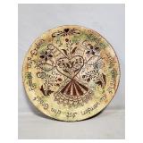 (1) Vintage Huberhaus Pottery Redware 10.75"