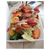 Box Of Assorted Fall Seasonal Decorations &