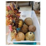 Box Of Assorted Fall Seasonal Decorations &