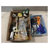 Lot Of Scissors, Locks, Hooks & Assorted Tools
