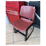 (5) Metal & Plastic Chairs