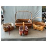 (4) Longaberger Baskets