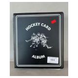 Binder With Assorted Hockey & Football Cards