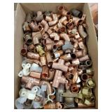 Tray Of Assorted Copper & Brass Fittings