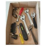 Adjustable Wrenches, Utility Knife, Asst. Bits,