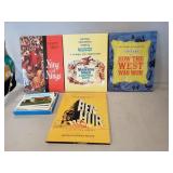 (4) Assorted Books & Vintage Postcards
