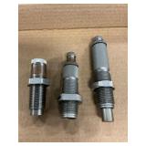 (3) Unmarked Reloading Dies