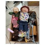 Box Lot With Cabbage Patch & Assorted Dolls,