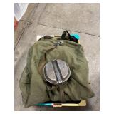 Box Lot With Duffel Bag, Mess Kit, Cano Shirts &