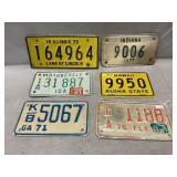 Vintage Motorcycle License Plates