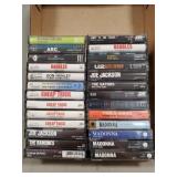 (26) Assorted Classic Rock Cassette Tapes & More
