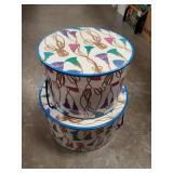 (2) Hat Boxes w/ (3) Vintage Ladies Hats